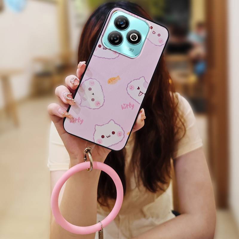 

Bracelet Soft Case Phone Case For ZTE Blade A75 4G/Z2359 Creative Dirt-resistant Protective heat dissipation Cute Ring ZTE Blade A75 4G/Z2359