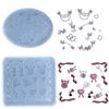 Reusable Silicone Mold Epoxy Resin Moulds DIY Jewelry Finding Moulds Pendant Mold for Necklace Earring Jewelry Making