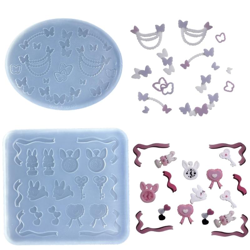 Reusable Silicone Mold Epoxy Resin Moulds DIY Jewelry Finding Moulds Pendant Mold for Necklace Earring Jewelry Making