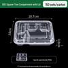 Miaojiayi Disposable 5-Compartment Takeout Food Containers