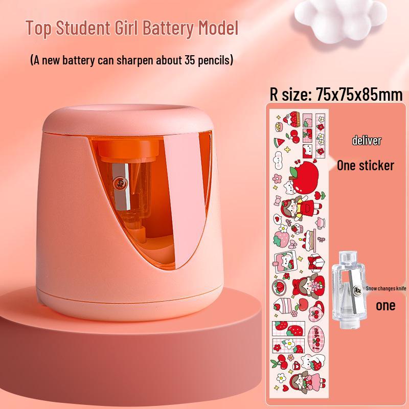 Automatic Electric Pencil Sharpener for Elementary Students - Creative, Rechargeable Design