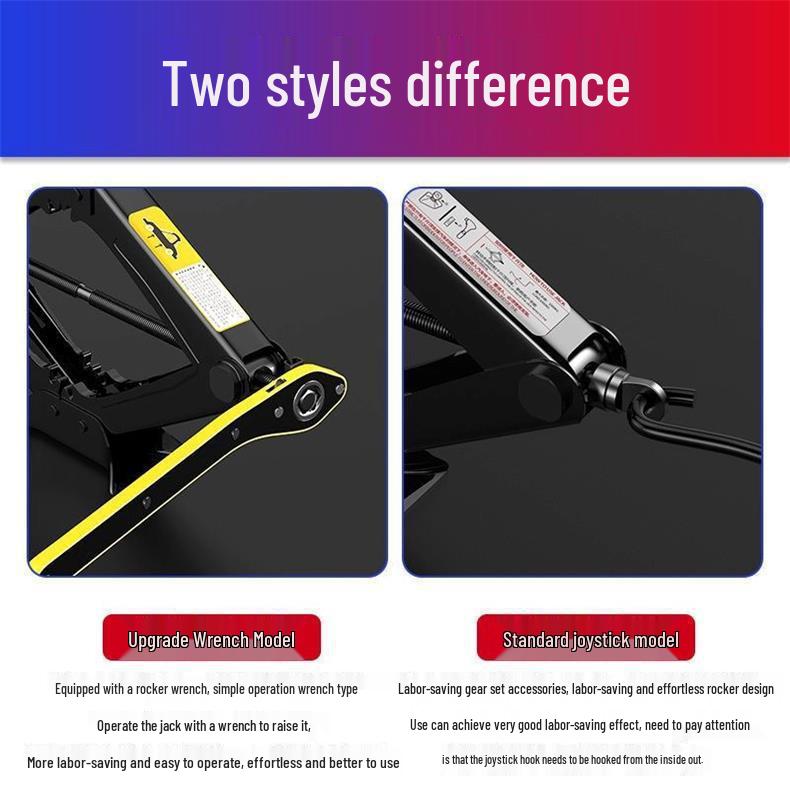 Compact Hydraulic Car Jack with Labor-Saving Wrench