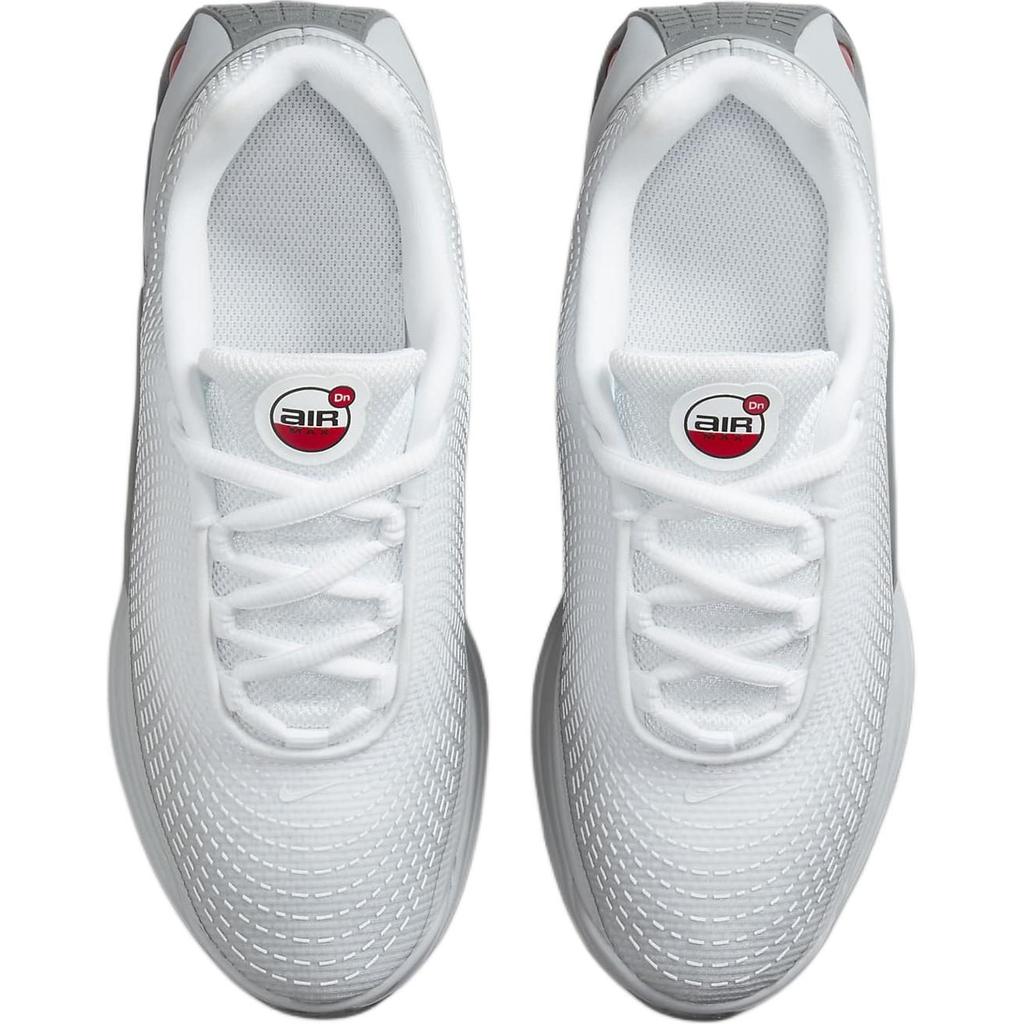 Nike Air Max Dn Atmungsaktive Unterstützung Atmungsaktive Unterstützung Niedrig geschnitten Laufschuhe für Kinder Grau Weiß Kinder's HQ4873-002