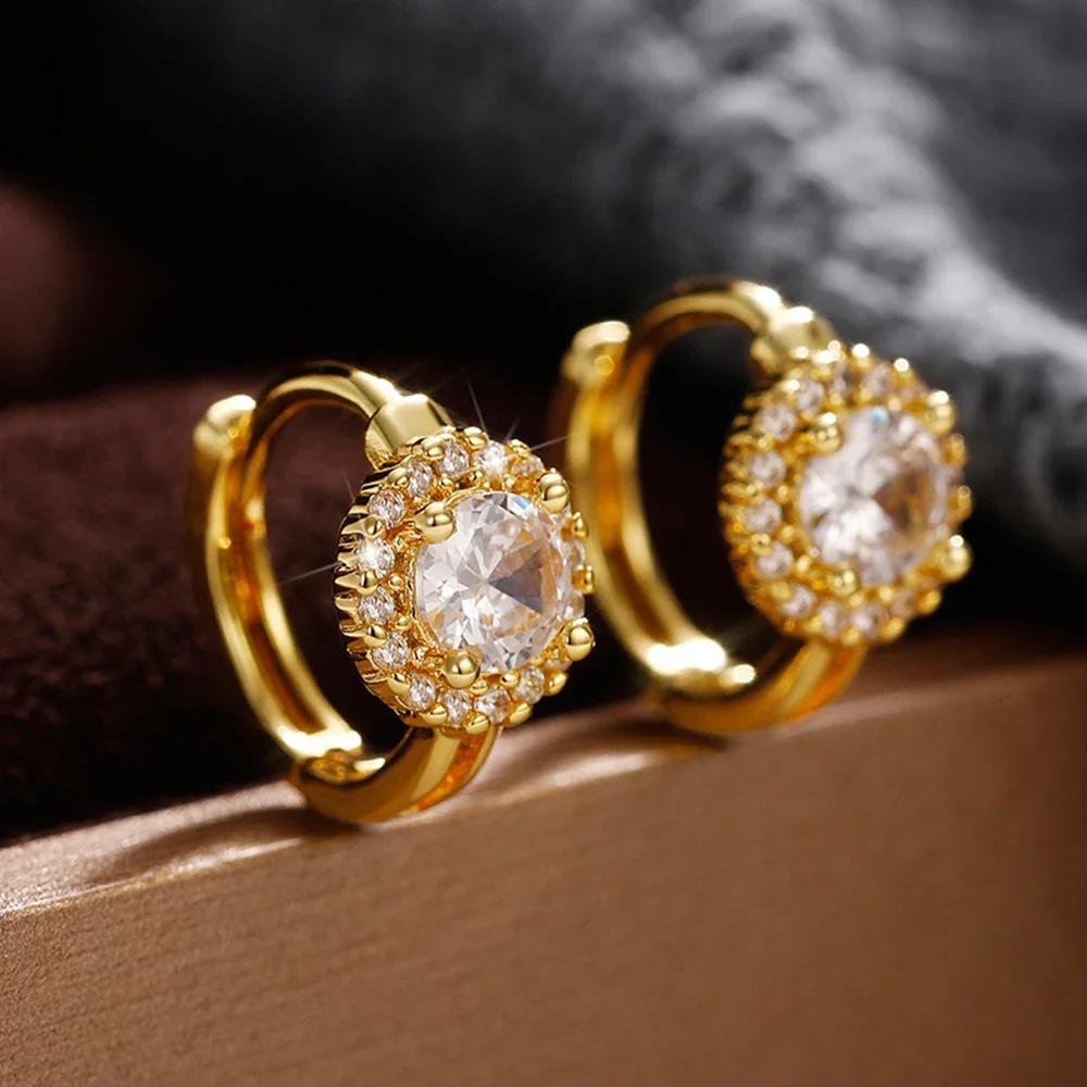 Fashionable Small Fresh Earrings Ins Style Personalized Mosonite Sparkling Light Luxury Jewelry Headpiece For Women