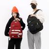 New Trendy Nylon Primary School Students School Bag Simple Solid Color Waterproof Unisex Backpacks Large Capacity Junior High School Student Book Bags