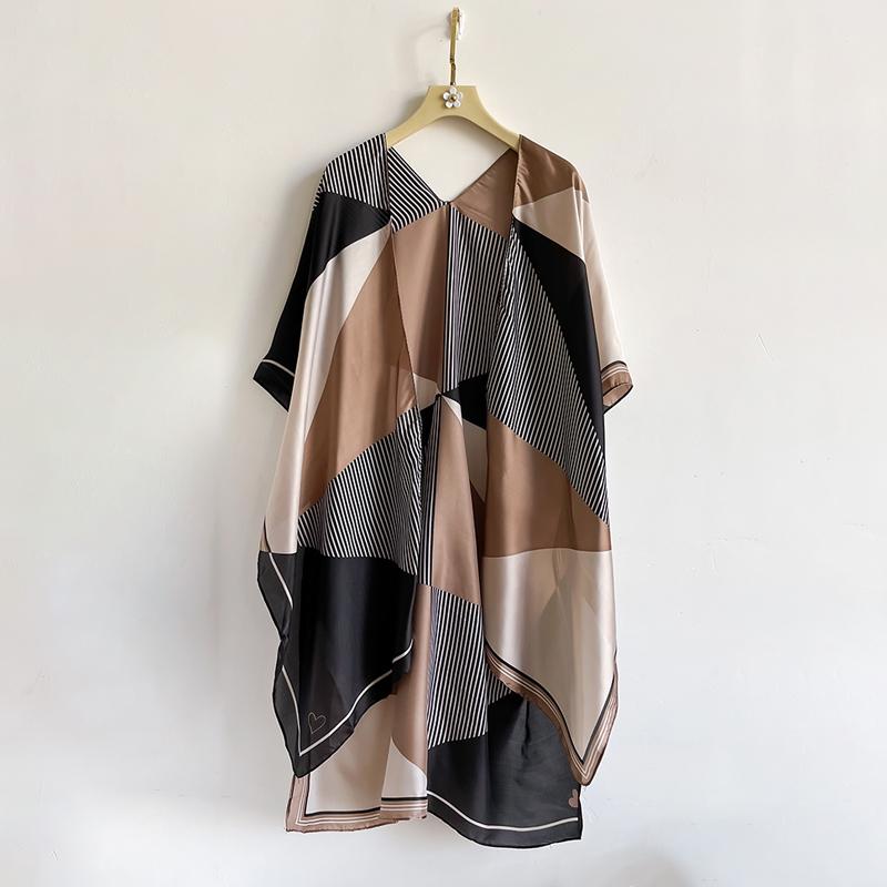 

Summer Thin Printed Premium Hijab Shawl Chiffon Scarf Women Muslim Paisley Shawl Overlay Split Silk Scarf