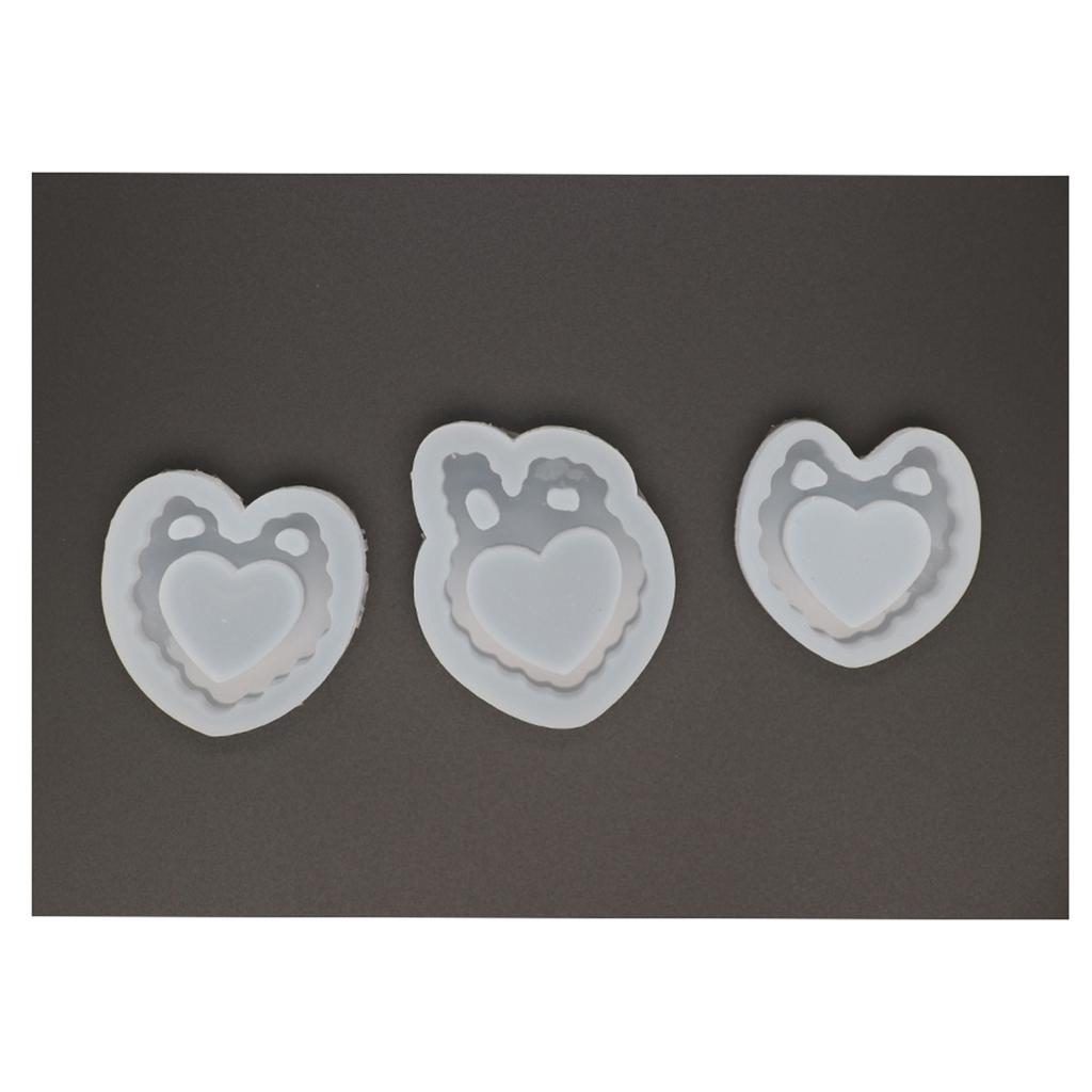 Quicksand Resin Casting Mold,Resin Art Shaker Mold,Crystal Silicone Hollow Mold Epoxy Pendant Mold Resin Keychain Mold