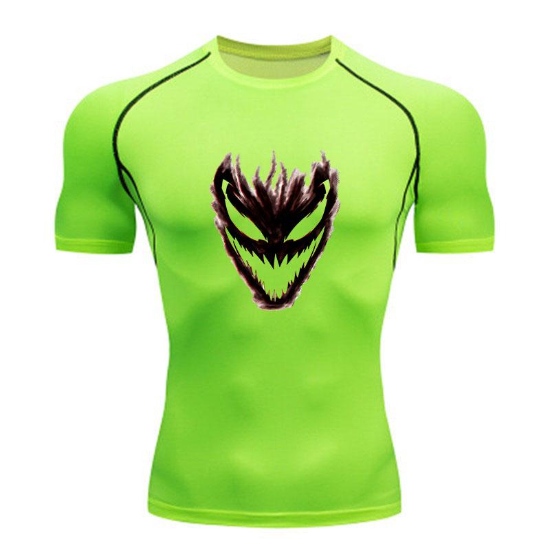 Men's Compression Workout T-Shirt, Carnage Symbiote Pattern