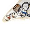 Musiclily Pro SE Prewired Pickguard Alnico 5 Pickup and 5WAY Super Switch Set for ST Strat Electric Guitar 4 Ply Aged White Pearl ST-HSS-60SE