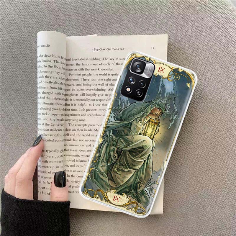 

Tarot Illustration Phone Case For Xiaomi Redmi Note 14 Pro 12 Plus 12S 10 11 Pro 4G 5G 9T 9S 8T 10S 11T 11S 11E 9 8 Coque Fundas Redmi Note 12 Pro 5G