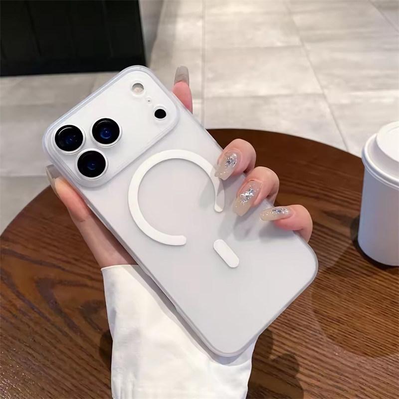 

Luxury Ultra Thin Matte Clear For Magsafe Case for iPhone 17 Air 16 15 14 Plus 13 12 11 Pro Max Magnetic Wireless Charge Cover iPhone 11