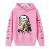 New Spring Autumn Demon Slayer Hooded Children's Hoodie Kids Clothing Hoodie Boys Long Sleeve Anime Yaiba Pullover Sweatshirt