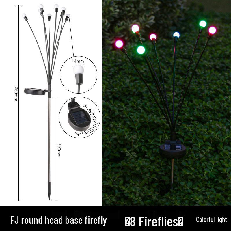 Waterproof Solar Firefly Courtyard Lights for Garden and Villa Decor