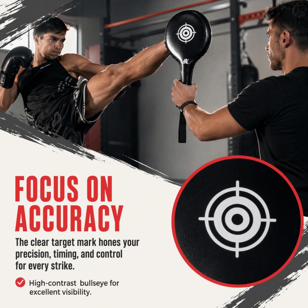 PU Boxing Target Paddle Black Black PU Boxing Target Portable Striking Target Pad  Karate Drills