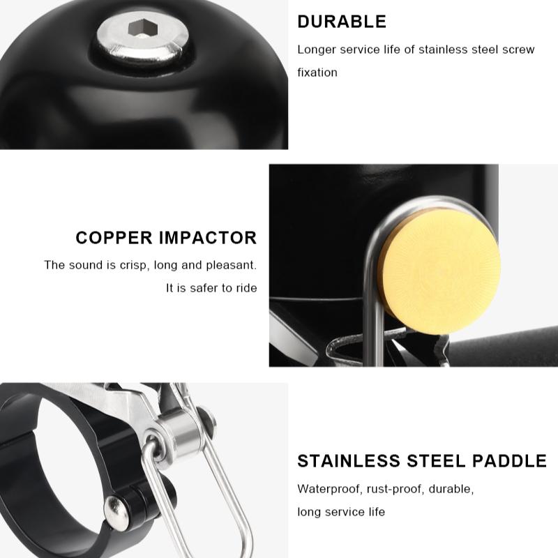 Retro Bicycle Bell Copper Classical Clear Loud Sound MTB Mountain Bike Handlebar Ring Horn Safety Road Cycling Warning Alarm