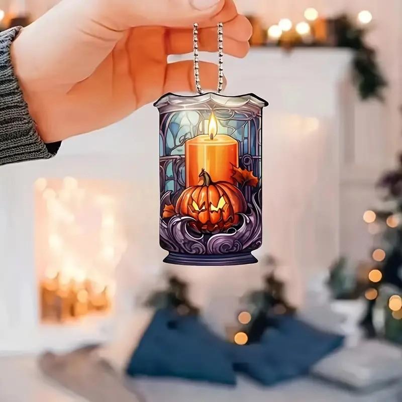 Style Cartoon Whimsical Acrylic Halloween Car Pendant For Festive Decor Car