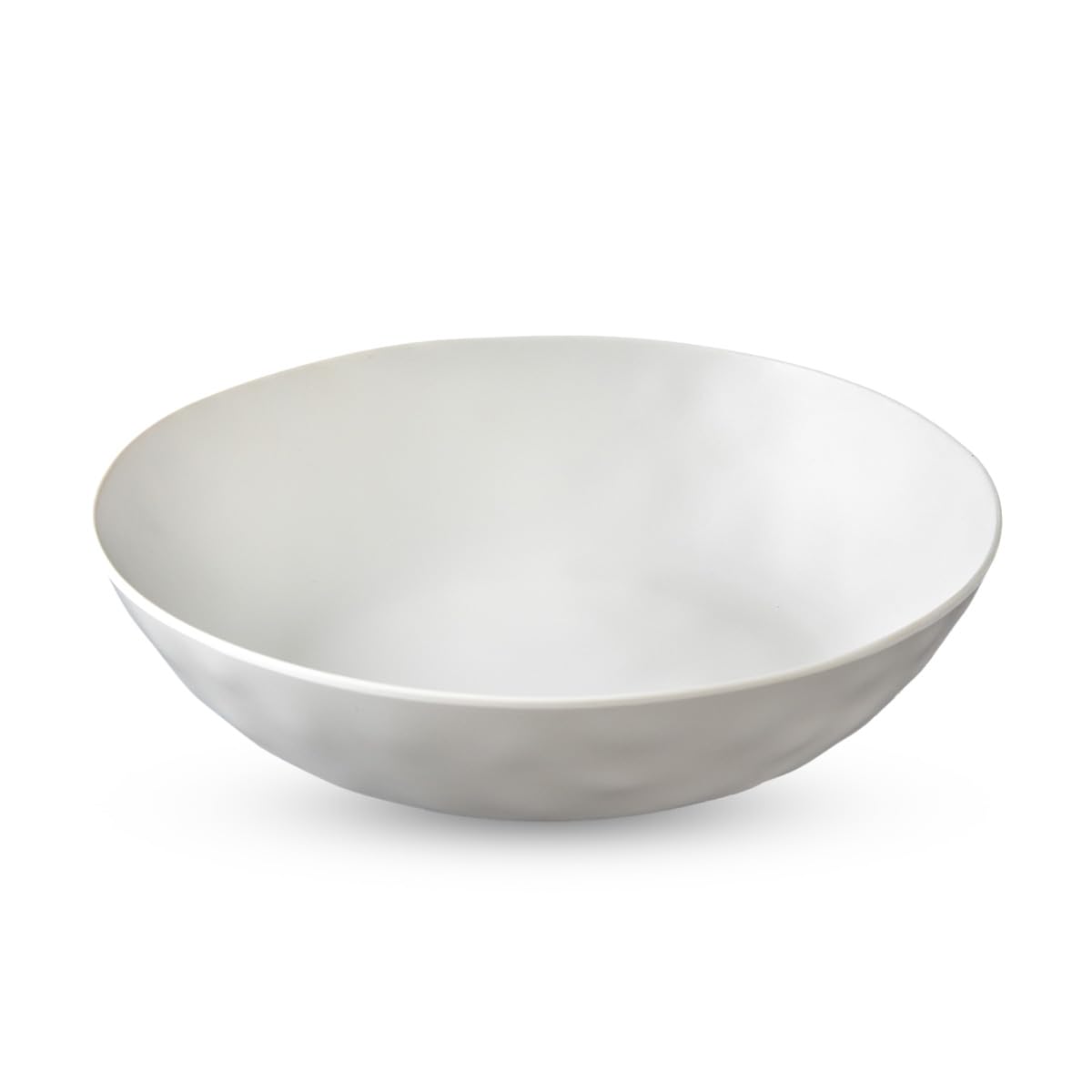 Abode Homeware Organic Salad Bowl, 23cm, Break-Resistant, Pasta Plate, Curry Plate, Stylish Melamine Plastic Dishware, Microwave and Dishwasher Safe,