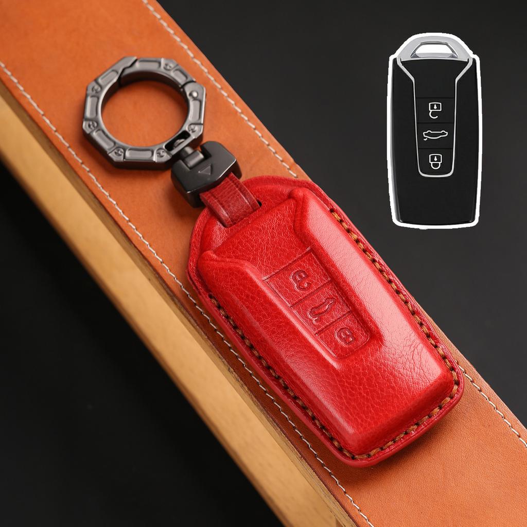 Special Volkswagen Touareg Key Cover Touareg Car Key Bag Buckle All-inclusive High-end Imported New 19-2022 Genuine Leather
