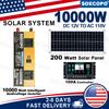 (US Stock) 10000W Peak Solar Generator Kit Intelligent Inverter 12V To 110V 200W Panel 100A Controller System for Home Car