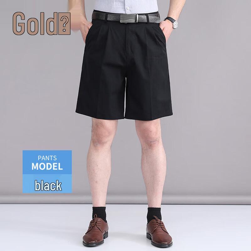 Men s Premium Lightweight Cotton Pleated Shorts 33