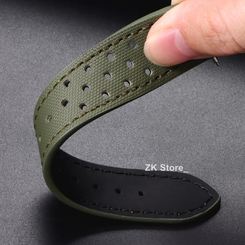 New Nylon Sailcloth Strap Sport Fabric 18mm 20mm 22mm Watch Band Quick Release Replacement Bracelet for Men Women Wristband Belt