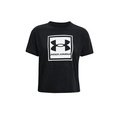 Logo Graphic Loose Fit Crew Neck T-Shirt Women Tops Black 1368176-001