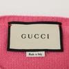 Gucci [Domestically Authorized] 493517 Beaded/Sequined Bee Embroidered Cashmerex Silk Crew Neck Knit Sweater Tops XS pinkUsed