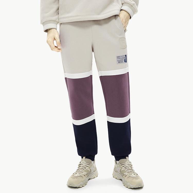 FILA X MIHARA YASUHIRO Color Block Knit Casual Pants Men bottoms Cactus-Gray Pink F11M243601F-LP