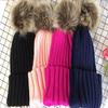 Cozy Womens Winter Hat With Fluffy Pom-pom And Stylish Folded Cuff Design