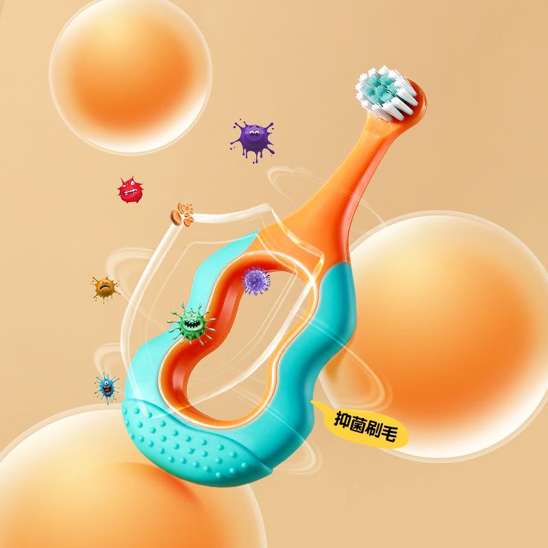 Children's Soft Bristle Toothbrush for Ages 0-12, Infant To Child, Dual Speed