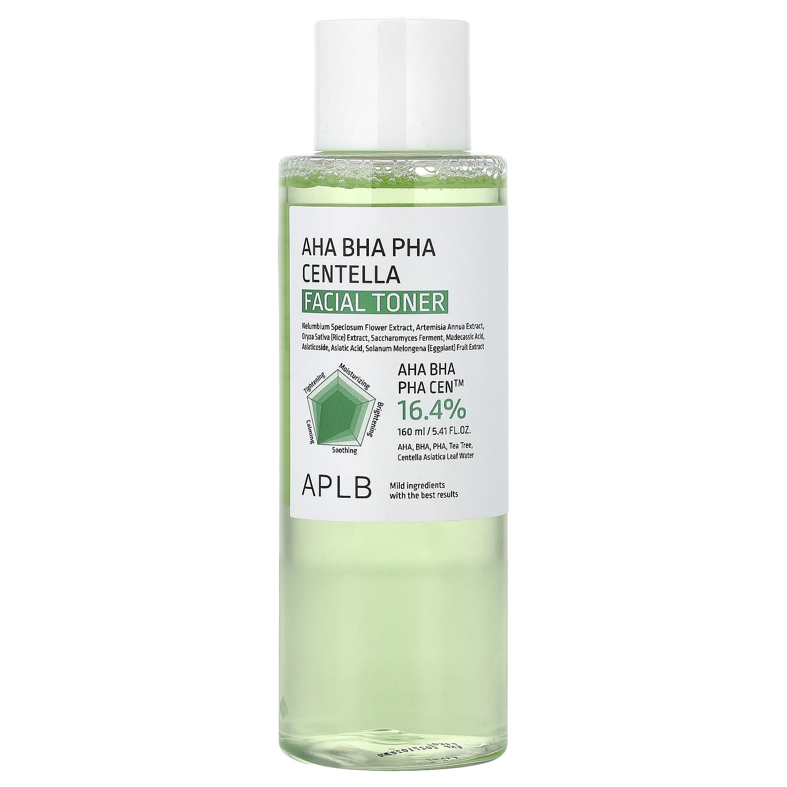 

APLB, AHA BHA PHA Centella Asiatica Facial Toner, 160ml (5.41 fl oz)