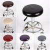 Cover Stool Bar Chic Round Chair Covering Seat Slipcover Leather 1pc