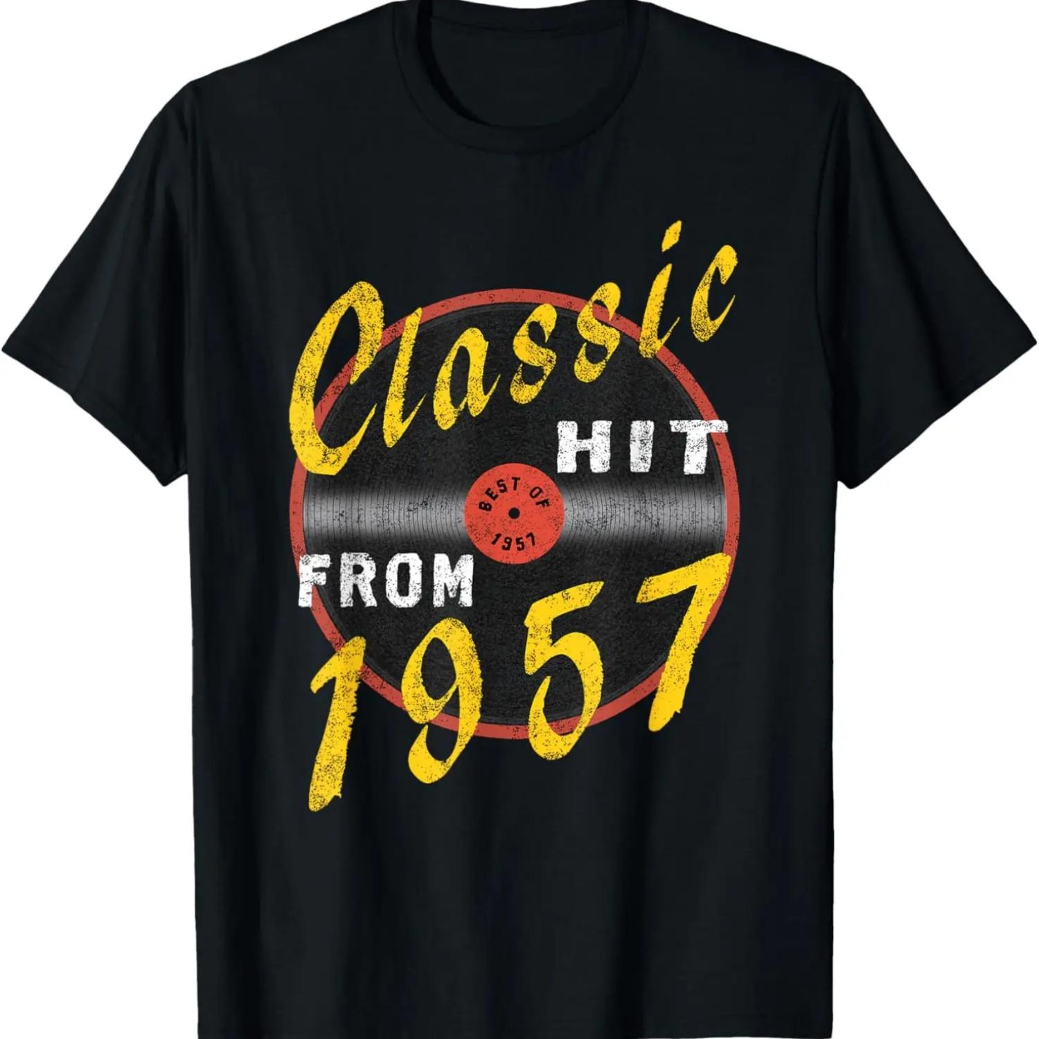 

Classic Hit From 1957 Vinyl – Born In 1957 Vintage Birthday T-Shirt XXXXXL чёрный