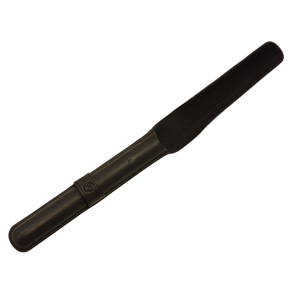 Romeo Smooth Leather Pen Case for One Pen Genuine Leather 3 Ballpoint Pen RLS01BK [Black] No.