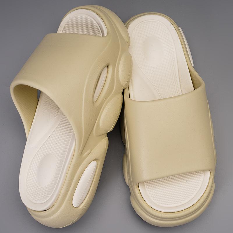 Letnie wysokiej jakości gumowe i plastikowe klapki CM tęczowe walka osobowość lekkie jednopasmowe klapki męskie buty