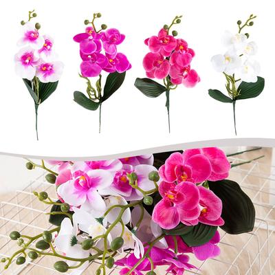 Ręcznie robiona sztuczna Phalaenopsis DIY Sztuczny kwiat Florystyka