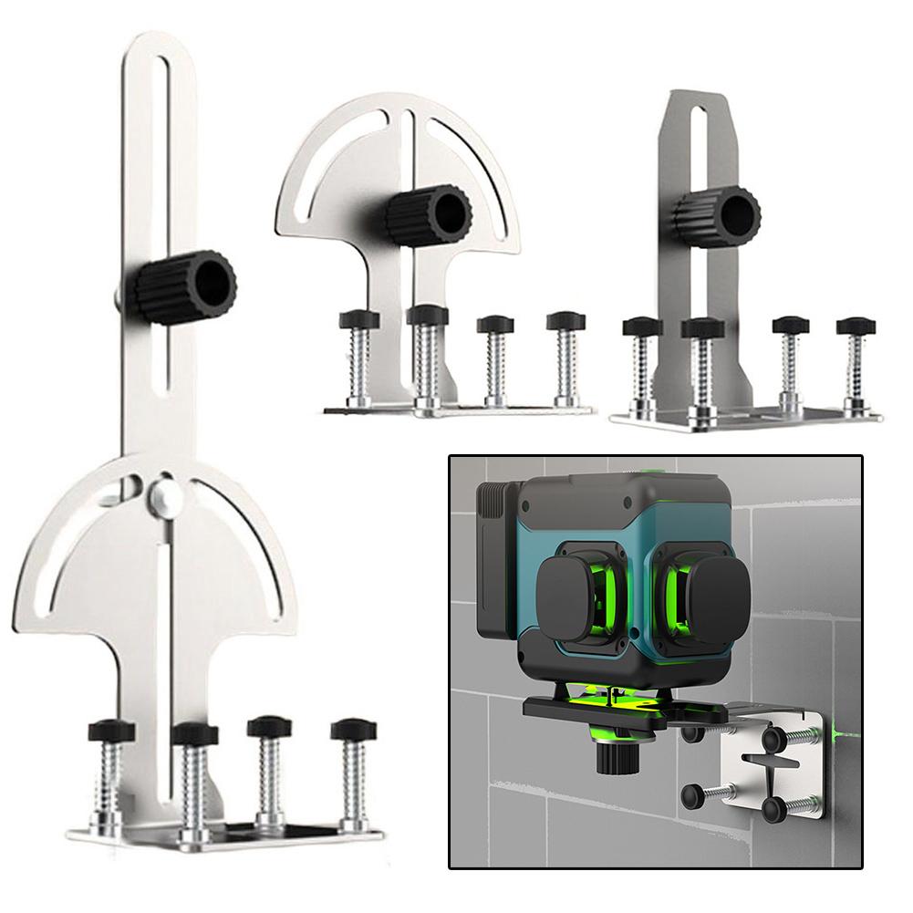 Stainless Steel Level Bracket with Adjustable 360 Degree Pivot Mount for Secure Tool Placement and Leveling Accuracy