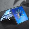Luxury Plating Outer Screen Glass Case For Huawei Mate X2 Magnetic Hinge Shockproof Stand Clear Cover For Huawei Mate X2 Case