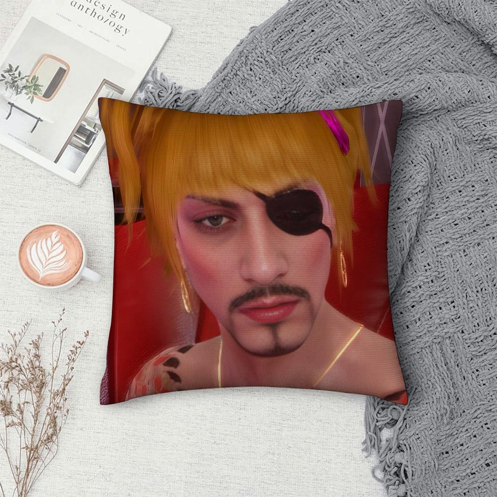 Love G-Goro Majima Y-Yakuza Pillow Case Sofa Decorative Home Double-sided Print Plush Square Throw Pillow Covers Cushion Decor