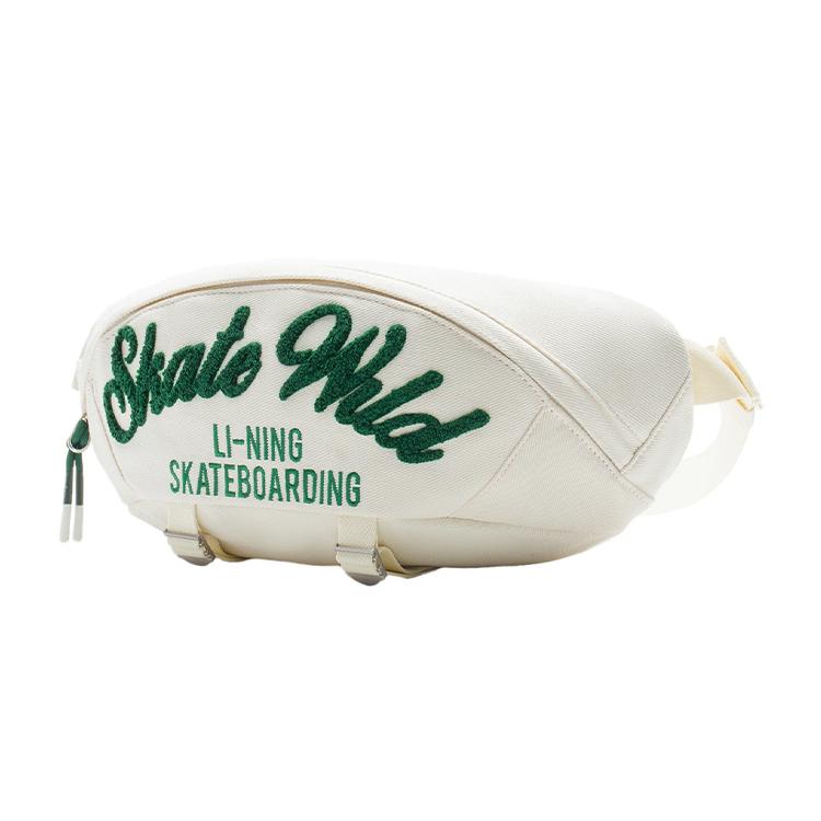 New LiNing Fabric Waist Bag Chest Bag Unisex Ivory ABDS567-2