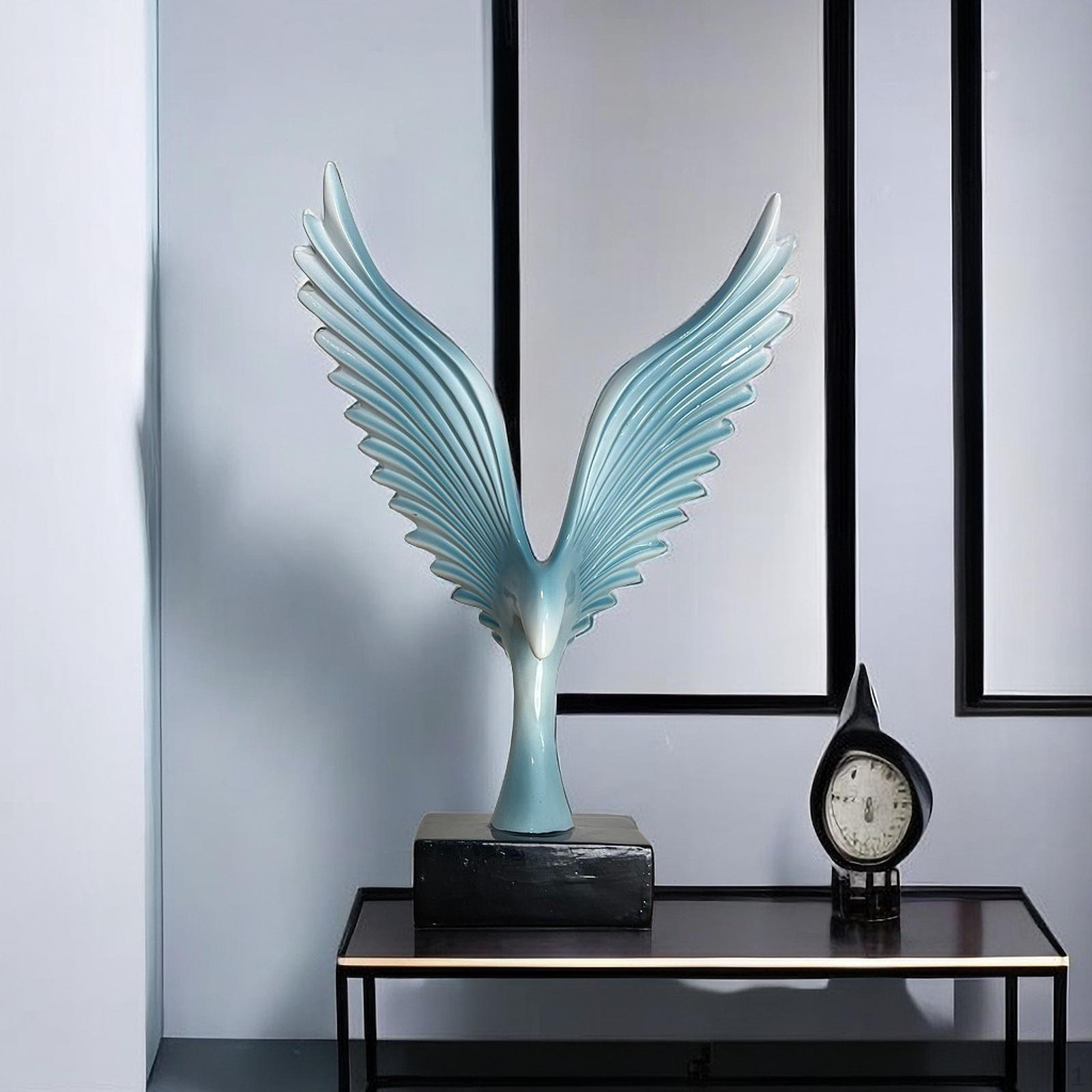 

Фигурка орла, украшение в виде крыла, предмет домашнего декора для офиса и жилого помещения Light Blue