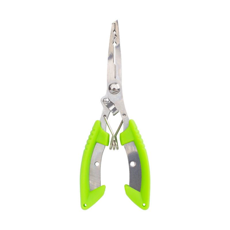 Stainless Steel Fishing Pliers with Non-Slip Handle and Hook Remover - Durable and Multifunctional Fishing Scissors