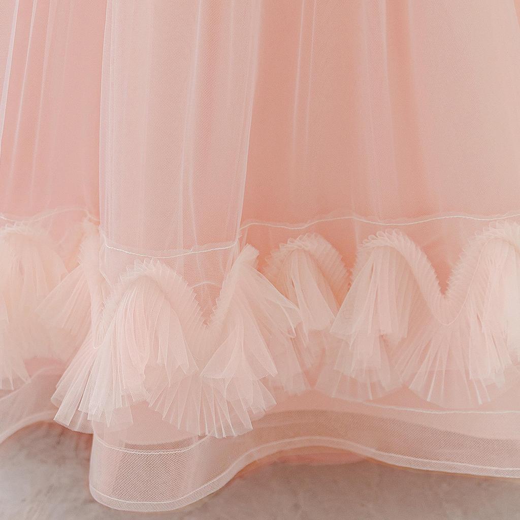 Nové formální princeznovské nadýchané šaty pro dívky – Ideální pro družičky, hostitelky a klavírní vystoupení.