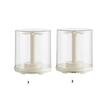 Dustproof Clear Spinning Display Case Rotating Display Case For Doll Collection Home Decoration Plastic Storage Solution