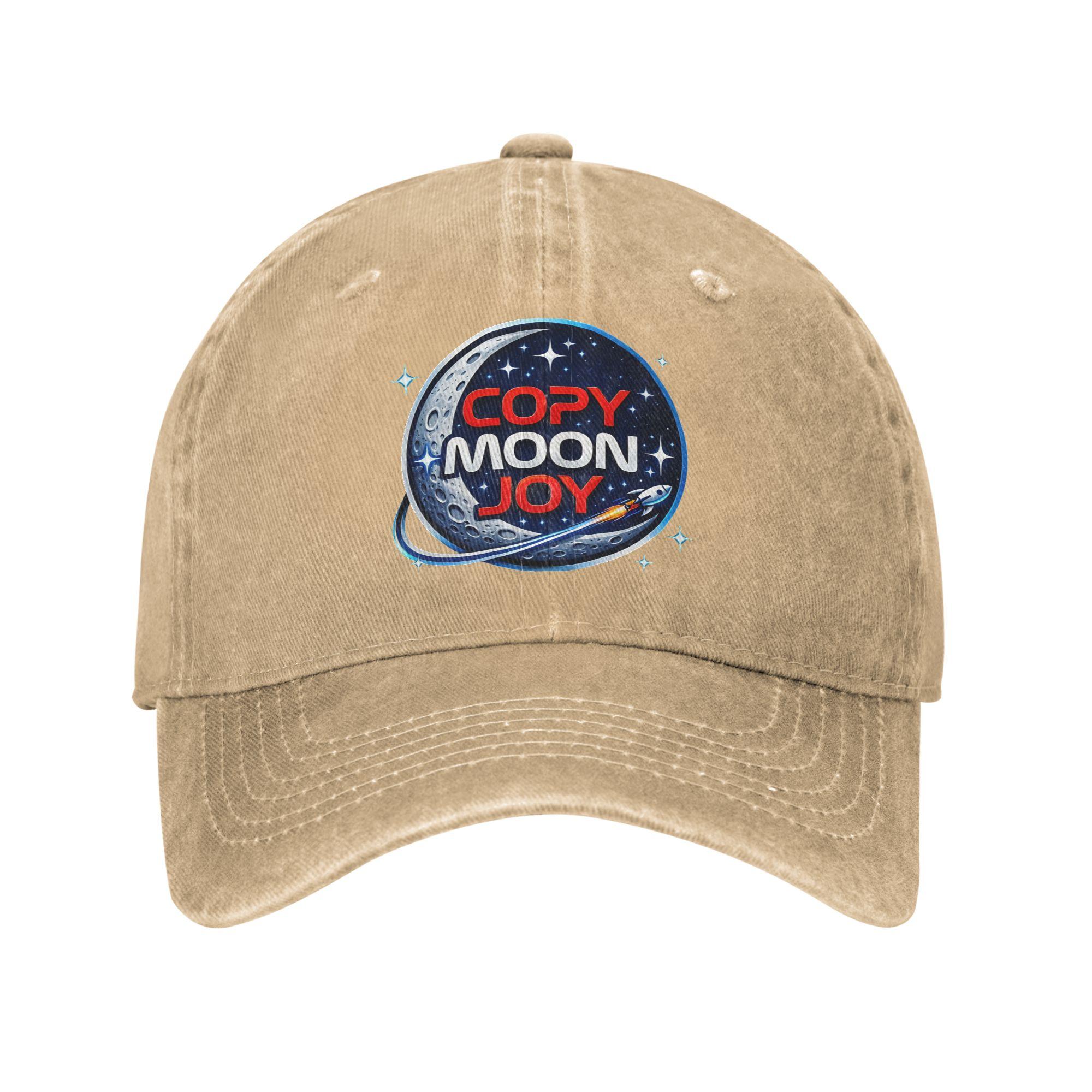 Copy Moon Joy Sun Baseball Cap  Unisex Men Custom Logo Trucker Hat Summer Casual Running Hippie Sunscreen Baseball Caps One Size