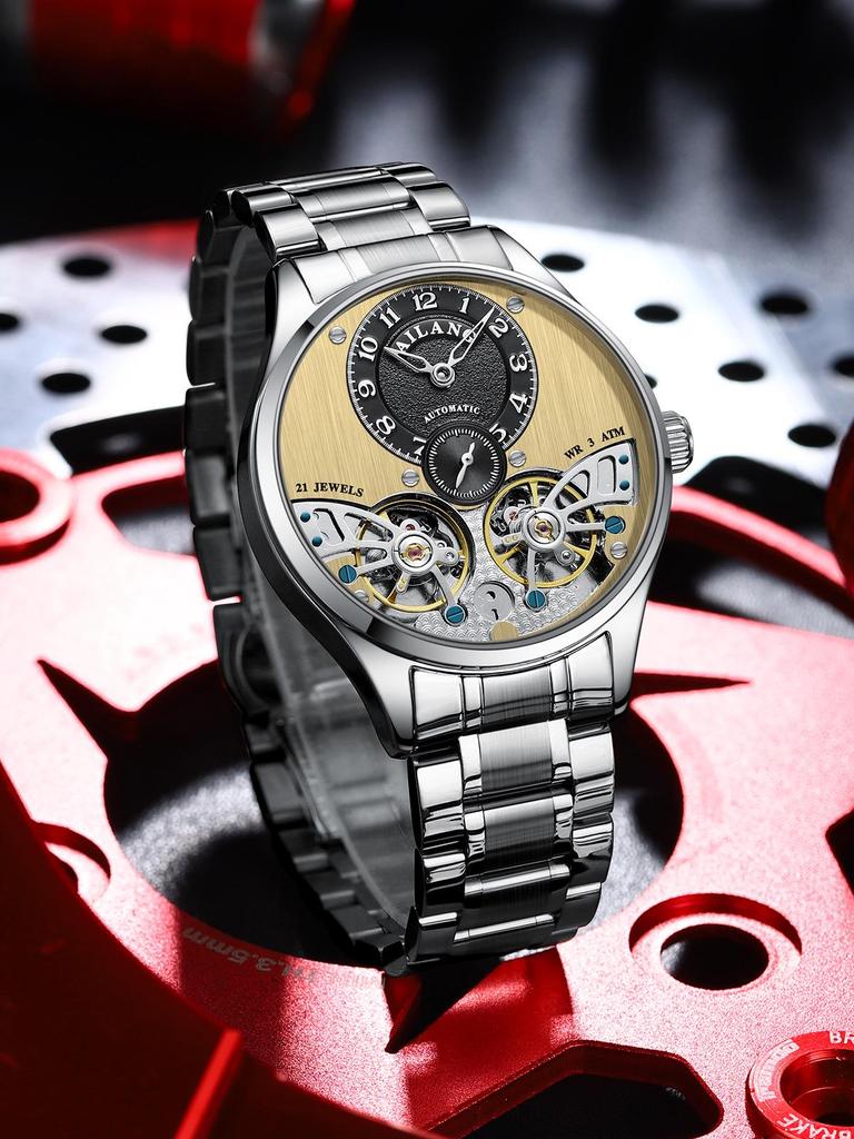 Ailang 2025 Men's Double Tourbillon Automatic Mechanical Watch
