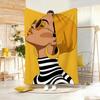 Artistic Pattern G-Girl in sunglasses Throw Soft Warm Throw Blanket for Bedroom Living Room Bed Travel Camping Picnic Gift