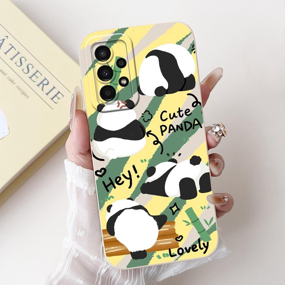 For Samsung Galaxy A32 4G Case SM-A325F Cute Panda Cartoon Cover Soft TPU Phone Case For Samsung A32 A 32 5G A326B Fundas Bumper