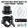 Traqueur GPS Android Toptrek Cloche de Vélo en Acier Inoxydable Sonnette de Guidon Vélo VTT Klaxon Son Clair pour la Sécurité du Vélo