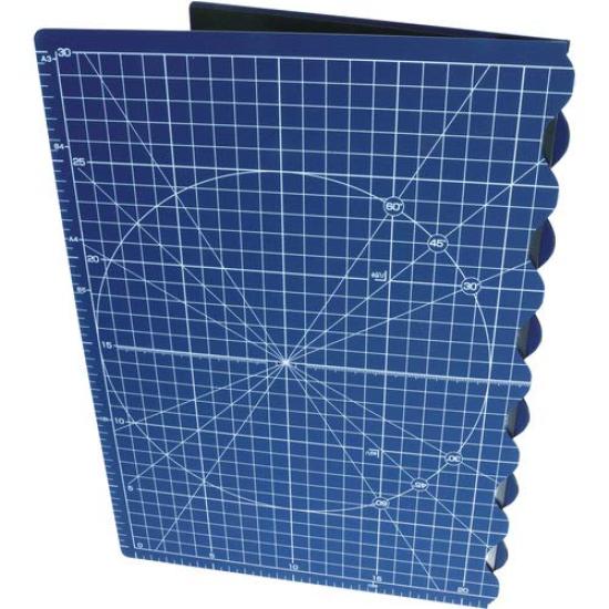 Olfa Cutter 223BNV Bi-Fold Mat, A3, Navy,